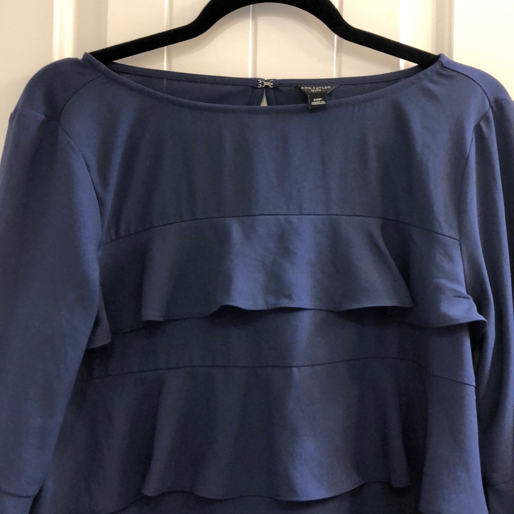 Ann Taylor Ruffle Blouse - Picture 3 of 5